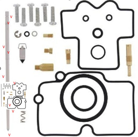 CARBURETOR REPAIR KIT YAMAHA YZ 450F '05-'06 (26-1271), Bearing WorX