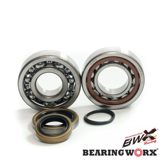 CRANKSHAFT BEARINGS WITH SEALS KTM SX/EXC 125/200 98-22 (NTN) (MADE IN JAPAN) (23.CBS62001) (24-1097), Bearing WorX