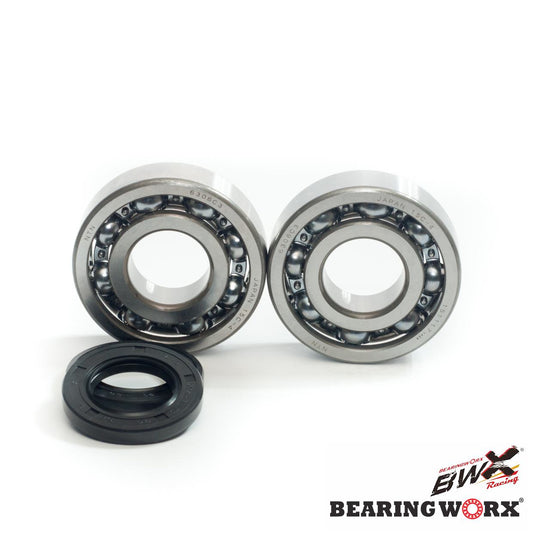 CRANKSHAFT BEARINGS WITH SEALS KAWASAKI KX 500 '83-'04 (NTN) (MADE IN JAPAN) (24-1011), Bearing WorX
