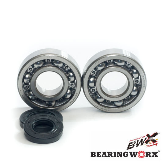 CRANKSHAFT BEARINGS WITH SEALS KAWASAKI KX 250 87-01 (NTN) (MADE IN JAPAN) (24-1010), Bearing WorX