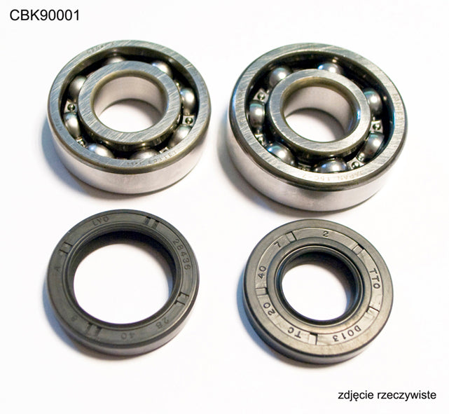 CRANKSHAFT BEARINGS WITH SEALS YAMAHA YZ 80/85 93-18 (NTN) (MADE IN JAPAN) (24-1023), Bearing WorX