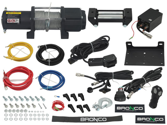 WINCH 5000LBS (2268KG) STEEL CABLE 5.5MM X 15.2M, REMOTE