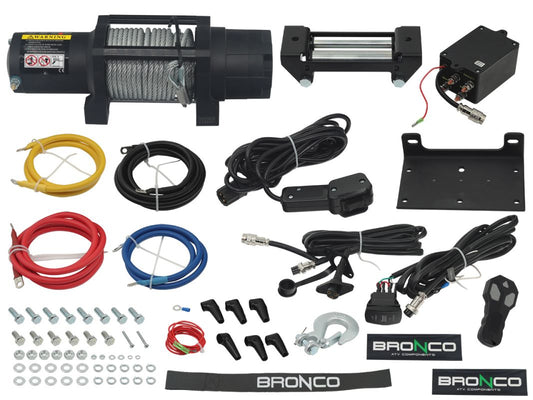 WINCH 6000LBS (2722KG) STEEL CABLE 6.4MM X 15.2M, REMOTE