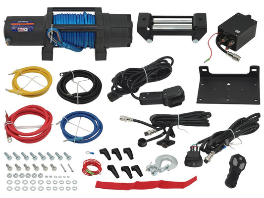 WINCH 6000LBS (2722KG) SYNTHETIC ROPE 6MM X 15.2M, REMOTE