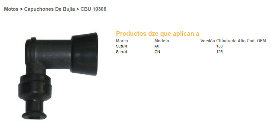 SPARK PLUG CAP EBONITE, SHORT, 90 DEGREE ANGLE, THREAD, UNIVERSAL, REPLACES 10160-01, DZE