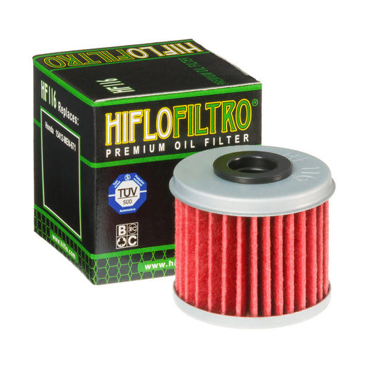 Oil filter HF 116 HONDA CRF 250/450 (02-24), HUSQVARNA TC/TE 250/310 09-14 (50), Hiflo