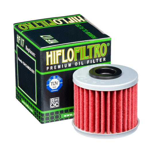 Oil filter HF 117 HONDA NC700S DCT 12-14, 750S/X DCT 14-23, 750 INTERGRA DCT 14-20, CRF1000/1100 AFRICA TWIN DCT 16-24 (DCT TRANSMISSION FILTER) (50), Hiflo