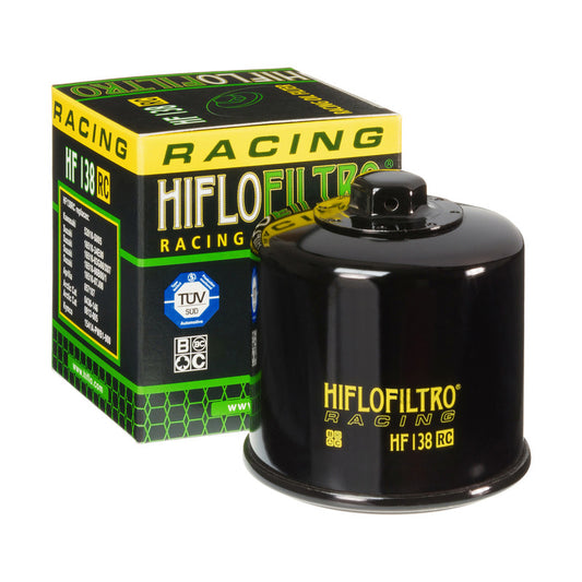 Oil filter HF 138 RACING GSX/GSXR/SV/TL/VZ/VS/DL NAKRETKA 17MM (50), Hiflo