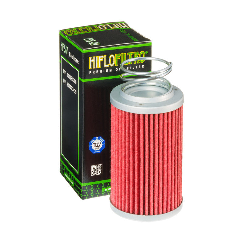 Oil filter HF 567 MV AUGUSTA (50), Hiflo