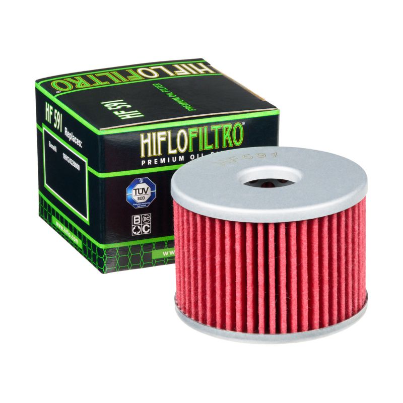 Oil filter HF 591 BENELLI BN 125 '17-'22, TNT 125 '17-'24 (OEM: 169124320000), Hiflo
