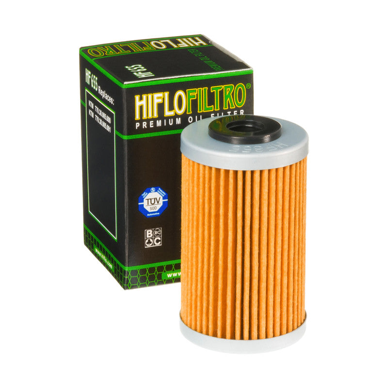 Oil filter HF 655 SXF/EXCF 250 '06-'12, EXC450/500, HUSABERG '09-'12 (50), Hiflo