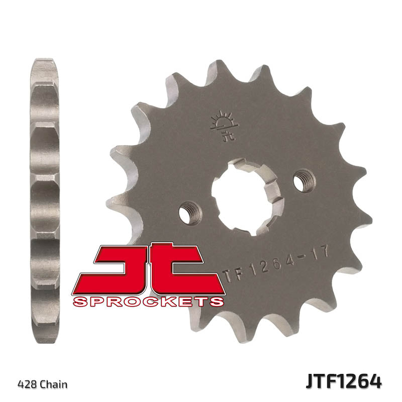 Front Sprocket 2037 14 HONDA CBR 125 '04-'17, XLR 125 '98-'01 (203714JT) (Chain. 428), JT Sprockets
