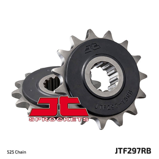Front Sprocket 2041 15 Z Rubber HONDA CB 500 '94-'03, CBF 500 '04-'08 (204115JTRB) (Chain. 525), JT Sprockets