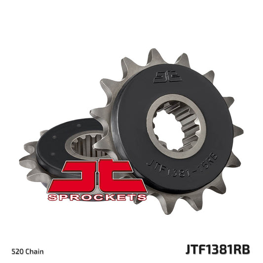 Front Sprocket 2042 15 Z Rubber HONDA CB 500F/X '13-'15, CBR 500R '13-'16 (204215JTRB) (JTF1373.15RB) (Chain. 520), JT Sprockets