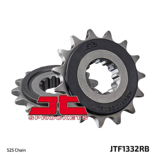 Front Sprocket 2047 15 Z Rubber HONDA CB 750F2 '92-'00 (204715JTRB) (Chain. 525), JT Sprockets