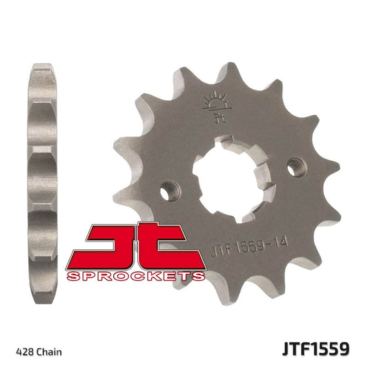 Front Sprocket 2053 14 YAMAHA TW 125 (205314JT) (Chain. 428), JT Sprockets