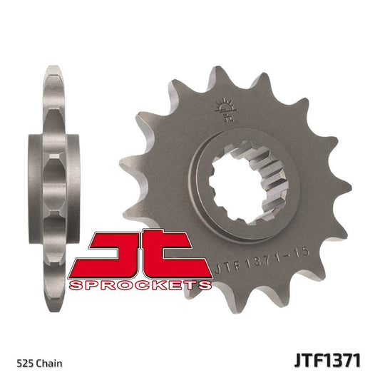 Front Sprocket 2073 15 HONDA CB 600 HORNET '97-'06, CBR 600F '97-'98, CBF 600 '04-'07 (207315JT) (Chain. 525), JT Sprockets