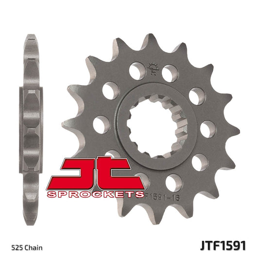 Front Sprocket 2091 15 YAMAHA FZ8 '10-'15, MT 09 '14-'20, MT 07 '14-'24 TDM 900 '02-'13 (-1), TENERE 700 '20-'24 (ORYG.) (209115JT) (Chain. 525), JT Sprockets