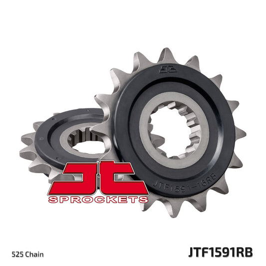 Front Sprocket 2091 16 Z Rubber YAMAHA FZ8 '10-'15, MT 09 '14-'17, MT 07 '14-'18, TDM 900 '02-'13 , MT10 16-17(209116JTRB)* (Chain. 525), JT Sprockets