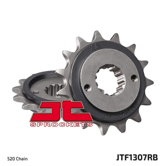 Front Sprocket 2093 15 Z Rubber KAWASAKI ZX6R '03-'06 (2093M15JTRB) (Chain. 520), JT Sprockets