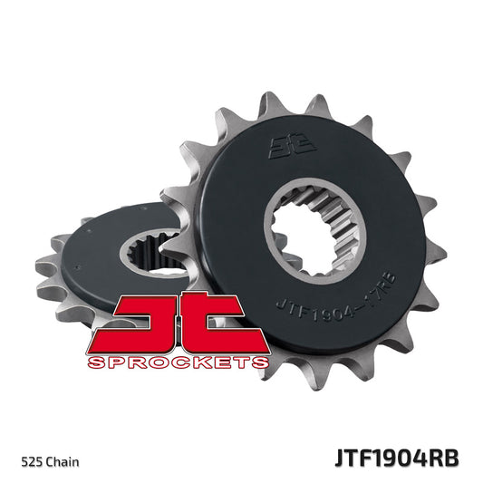 Front Sprocket 2147 17 Z Rubber KTM 950/990/1050/1090/1190/1290 03-20 (214717JTRB) (Chain. 525), JT Sprockets