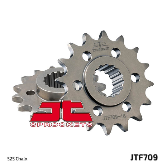Front Sprocket 2150 16 APRILIA 750/900 DORSODURO/ABS '07-'19, SHIVER/GT/ABS '07-'19, 1200 DORSODURO/ABS '11-'16 (215016JT) (Chain. 525), JT Sprockets