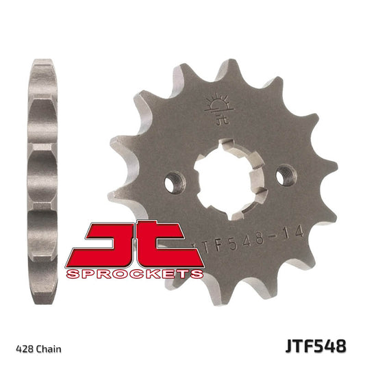 Front Sprocket 2177 13 YAMAHA YBR 125 '05-'15 (217713JT) XT125R/X '08-'11,TTR125 '00-'15 (Chain. 428), JT Sprockets