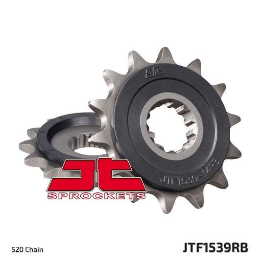 Front Sprocket 2273 14 Z Rubber KAWASAKI EX250/300 NINJA '08-'16 (227314JTRB) (Chain. 520), JT Sprockets