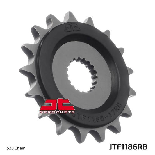 Front Sprocket 2332 16 Z Rubber TRIUMPH 1200 THRUXTON 16-18, BONEVILLE 16-18 (233216JTRB) (Chain. 525), JT Sprockets