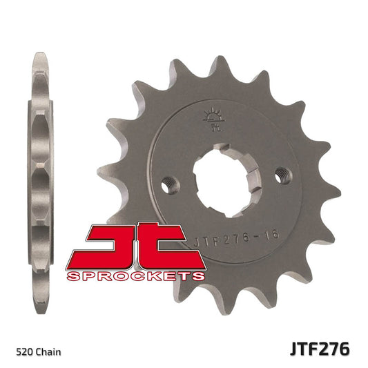 Front Sprocket 276 16 HONDA CB 400N '81-'83 (27616JT) (Chain. 520), JT Sprockets