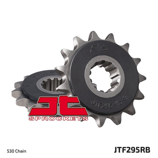 Front Sprocket 295 15 Z Rubber HONDA CBR 600F '87-'98 (29515JTRB) (Chain. 530), JT Sprockets