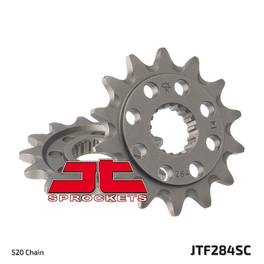 Front Sprocket 342 14 HONDA CR 250 '88-'07, CRF 450 '02-'22,CRF 250R '22-'23, TRX 450/700 Self-cleaning (34214JT) (Chain. 520), JT Sprockets