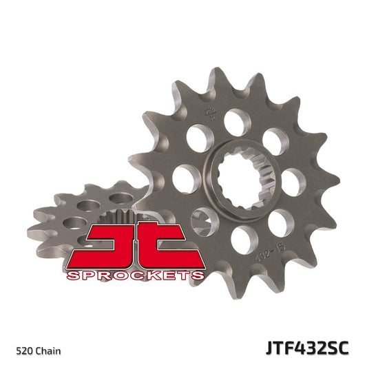 Front Sprocket 435 13 SUZUKI RM 250 '87-'12 Self-cleaning (J43513JT) (Chain. 520), JT Sprockets
