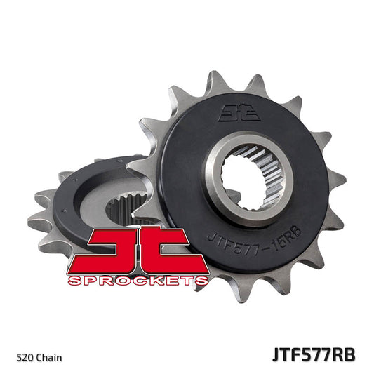 Front Sprocket 441 15 Z Rubber YAMAHA XT 600 '89-'98, XTZ 660 '91-'98 44115JTRB) (Chain. 520), JT Sprockets