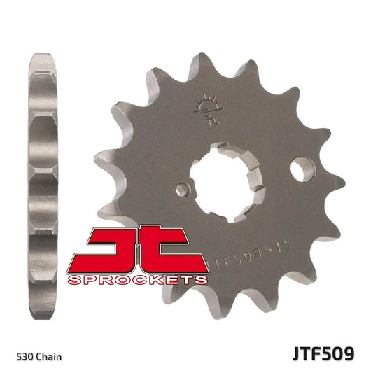 Front Sprocket 509 15 KAWASAKI KZ 400/440 '74-'85 (50915JT) (Chain. 530), JT Sprockets