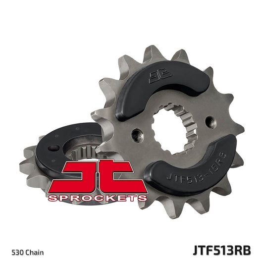 Front Sprocket 513 16 Z Rubber KAWASAKI/SUZUKI/YAMAHA/CAGIVA (51316JTRB) (Chain. 530) - CAN REPLACE 51916JT (JTF519.16), JT Sprockets
