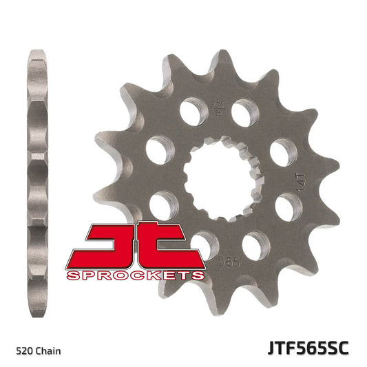 Front Sprocket 565 13 /2141 13 KAWASAKI KXF 450 '06-, YAMAHA YZF/WRF 400/426/450 Self-cleaning (56513JTSC) (Chain. 520)YFZ 450 '04-'13, JT Sprockets