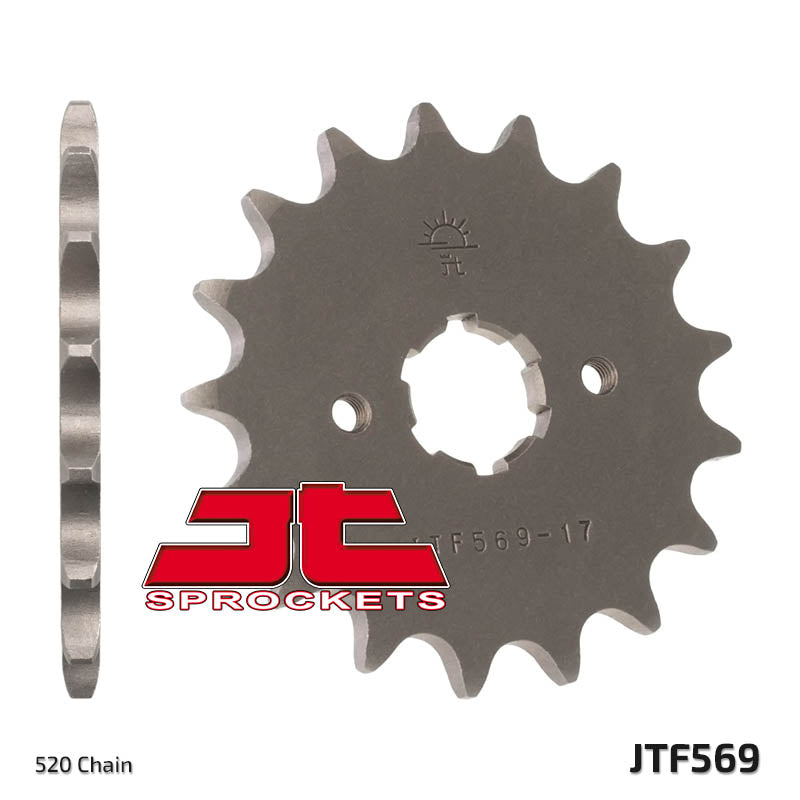 Front Sprocket 569 13 KAWASAKI KX 250 '87-'98, YAMAHA YZ 250 '77-'98 (56913JT) (Chain. 520), JT Sprockets