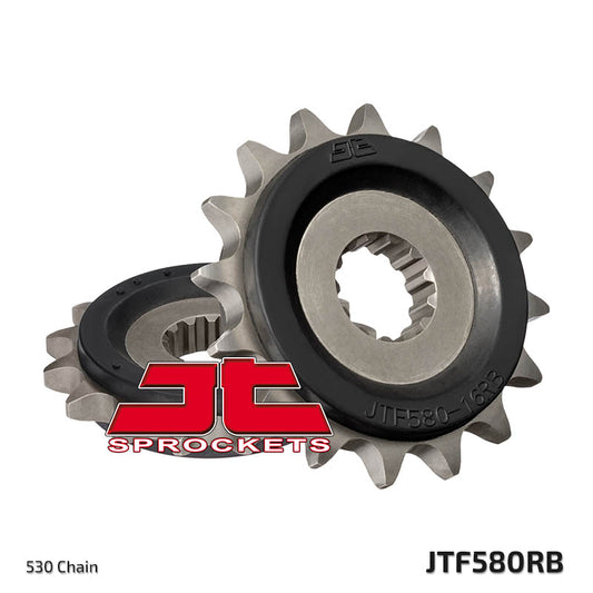 Front Sprocket 580 16 Z Rubber YAMAHA FZ 6/R6/FZ750 (58016JTRB) (Chain. 530), JT Sprockets