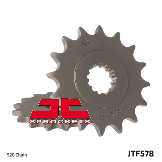 Front Sprocket 585 16 KAWASAKI ZX-6R/RR '07-17, YAMAHA XTZ 750 '90-'98 (58516JT) (JTF578.16) (Chain. 520), JT Sprockets