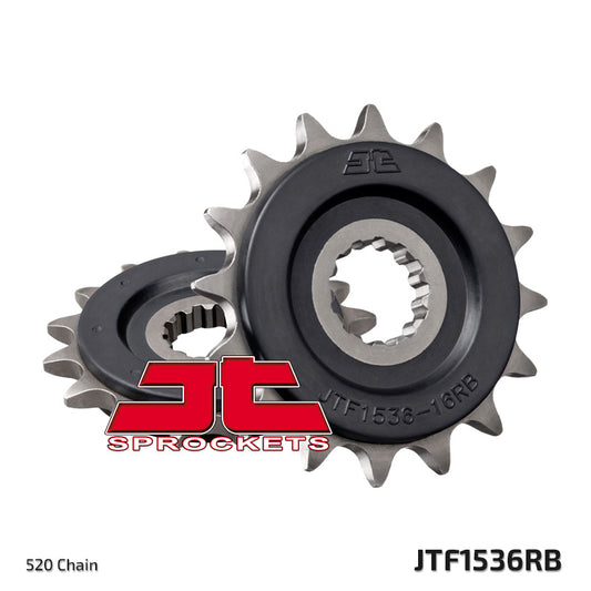 Front Sprocket 585 16 Z Rubber KAWASAKI ZX-6R/RR '07-17, YAMAHA XTZ 750 '90-'98 (58516JTRB) (Chain. 520) - Replaces JTF1536.16, JT Sprockets