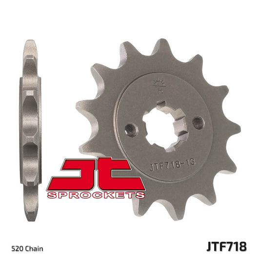 Front Sprocket 718 13 CAGIVA WMX 250 '87-'88, HUSQVARNA WR 240 '90-'91 (71813JT) (Chain. 520), JT Sprockets