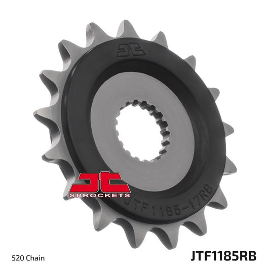 Front Sprocket Z Rubber TRIUMPH 900 STREET TWIN / CUP / SCRAMBLER '16-18 (JTF1185.17RB)* (Chain. 520), JT Sprockets