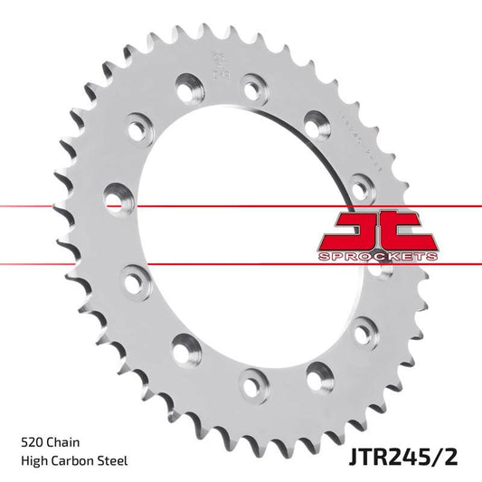 Rear Sprocket 270 40 YAMAHA YZ/YZF/WRF '99-'24 (27040JT) (JTR245/2.40) (Chain. 520), JT Sprockets