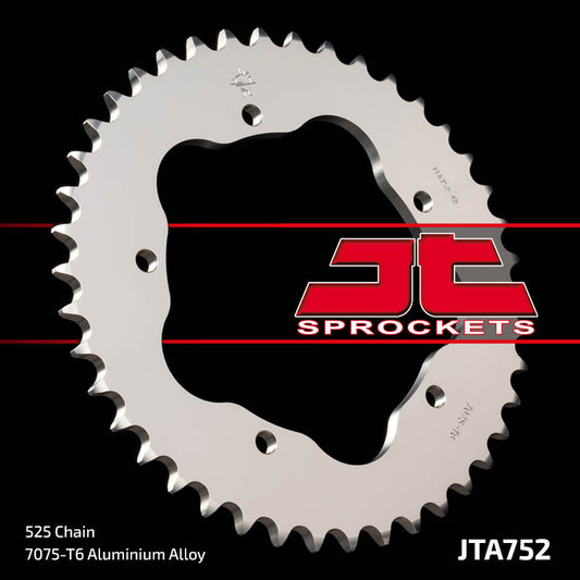 Rear Sprocket 4320 38 Aluminium DUCATI 796/848/1100 (432038JT) (JTA752.38)* (Chain. 525), JT Sprockets