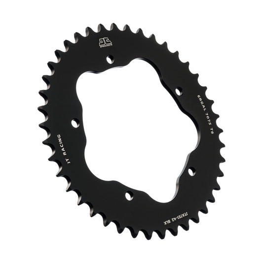 Rear Sprocket 4320M 42 Aluminium (ERGAL) DUCATI MONSTER 800 S2R '05-'07, HYPERMOTARD 950 '19-'23, BIPOSTO 748/S '95-'03 (Chain. 520) (STREETFIGHTER/EVO 848 '08-'15 KONWERSJA NA Chain. 520) (ADAPTER NEEDED JTA750B), JT Sprockets