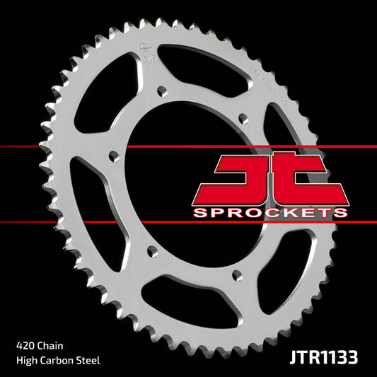 Rear Sprocket 4412 53 APRILIA RS 50 '06-'14, DERBI GPR 50 '04-'13, SENDA SM 50 '07-'12 (441253JT) (Chain.420), JT Sprockets