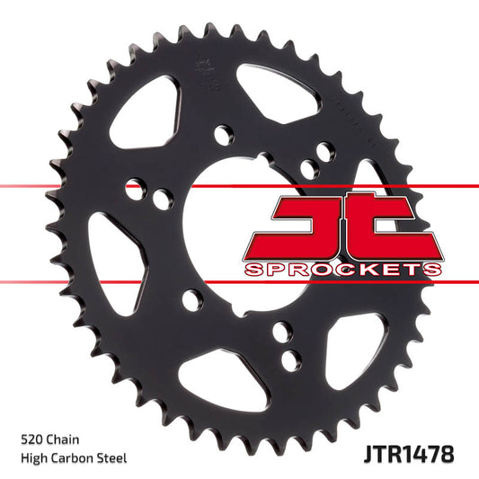 Rear Sprocket 4578 40 POLARIS (457840JT) (CAN BE USED INSTEAD OF 478 40 JTR478.40) (Chain. 520), JT Sprockets