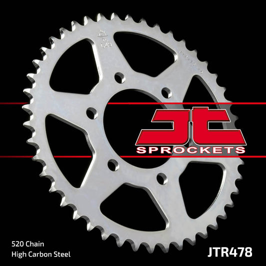 Rear Sprocket 478 42 KAWASAKI ZX6R (05-17), Z750 (47842JT) (Chain. 520), JT Sprockets