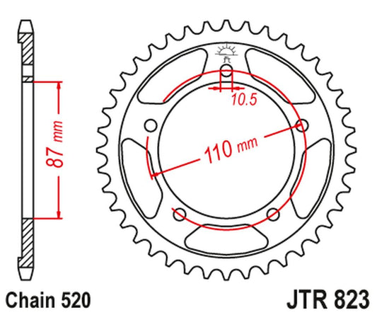 Rear Sprocket 795 49 SUZUKI GSF 250 BANDIT '91-95, GSX 250 '90-94 (79549JT) (Chain. 520) , JT Sprockets